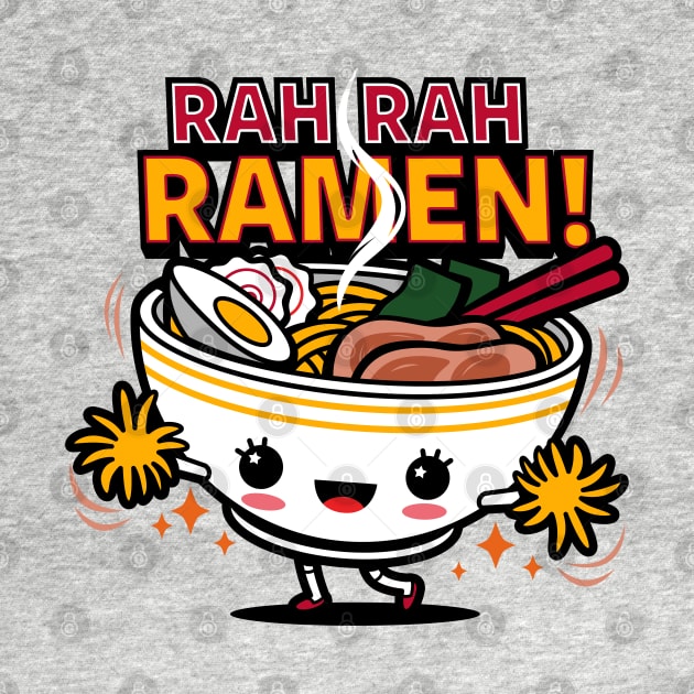 Funny Kawaii Cute Cheerleader Japanese Ramen Cartoon Gift For Ramen Lovers by BoggsNicolas